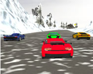 Snow fast hill track racing terepjrs HTML5 jtk